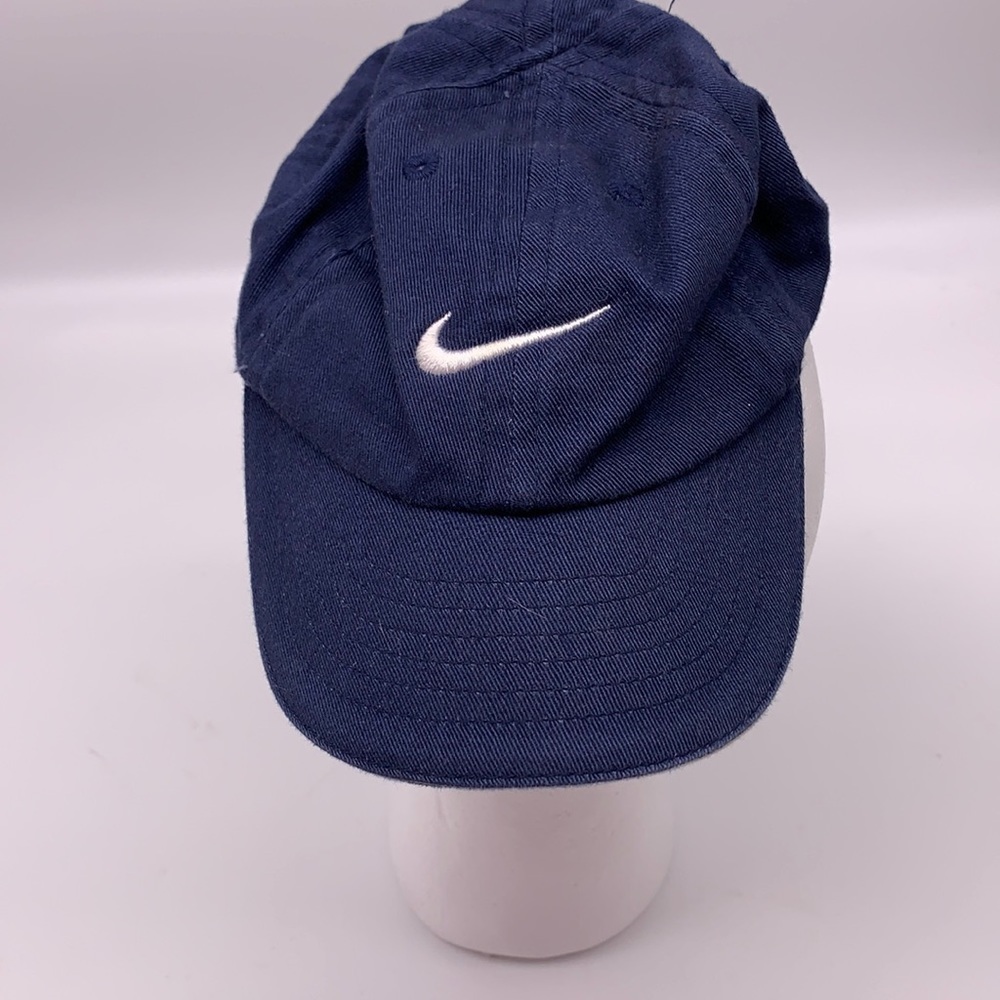 Nike Swoosh Baseball Cap in Navy Canvas Size - Newborn